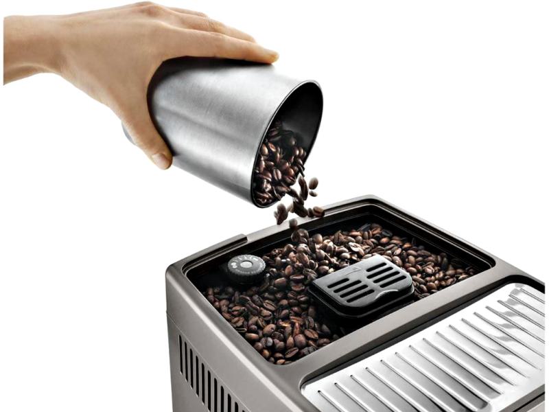 DeLonghi Dinamica Plus ECAM370.95.T | Kaffeevollautomat | 3,5" TFT Touch Display | Latte Crema System | 19 bar | Farbe: Titan